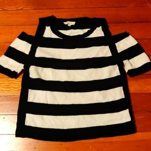 Vince Camuto sweater with shoulder cutout detail